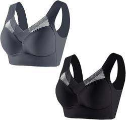 Wmbra BH Wmbra Haltungskorrektur BH Sloggi Zero Feel Ohne Bügel Soft Push Up BH Atmungsaktiver Klassische BH Komfort Nahtloser Träger Schlaf BH Stretch Sports Yoga BH Bustier Sexy Frauen Unterwäsche von Snakell