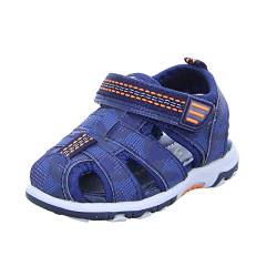 Sneakers Kinder Sandale GS-LF-001 Baby und Kleinkinderschuhe Jungensandale mit Klettverschluss Blau (Navy) Größe 22 EU von Sneakers