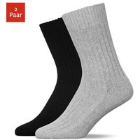 SNOCKS Thermosocken Wollsocken Damen Herren Wintersocken Stricksocken (2-Paar) aus warmem Material von Snocks