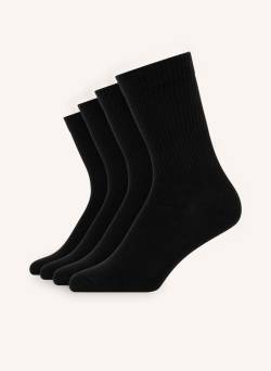 Snocks 4er-Pack Sportsocken schwarz von Snocks