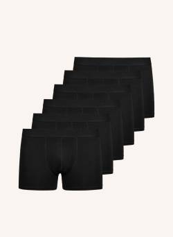 Snocks 6er-Pack Boxershorts Ohne Logo schwarz von Snocks