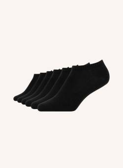 Snocks 6er-Pack Sneakersocken schwarz von Snocks