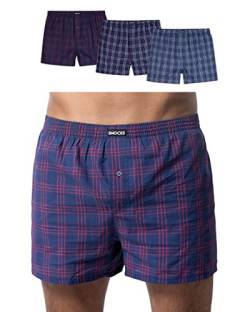 Snocks American Boxershorts Herren - Boxershorts Herren Weit aus Bio-Baumwolle: Boxershorts Herren Baumwolle Locker - Gr. XXL von Snocks