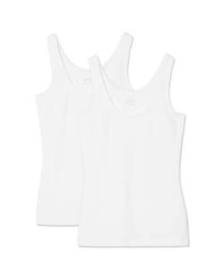 Snocks Damen Unterhemd XS-XL (2X Weiß, M) von Snocks
