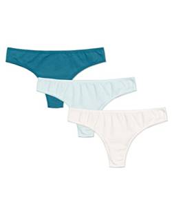 Snocks Damenunterwäsche, 3er Pack Brazilian Slip, Damen Unterhosen aus Bio Baumwolle von Snocks