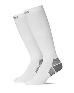 Snocks Sport Kompressionssocken Frauen & Männer Gr. 43-46 I Sportsocken für Herren I Eine idealer Ergänzung für Ihre Sportbekleidung I Langwierige Laufsocken für jedes Wetter I Trekkingsocken von Snocks