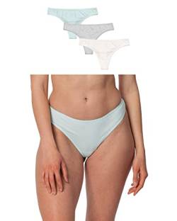 Snocks Tanga 3er Set Gr. L I Sexy Damen Tanga I Tangas mit Baumwollanteil I Underwear Women I Hot Unterwäsche Damen I Slip Damen I Angenehme Passform für jeden Körpertyp I Mix 8 von Snocks