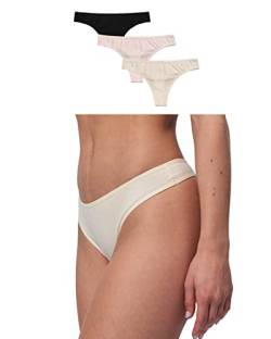 Snocks Tanga 3er Set Gr. S I Sexy Damen Tanga I Tangas mit Baumwollanteil I Underwear Women I Hot Unterwäsche Damen I Slip Damen I Angenehme Passform für jeden Körpertyp I Mix 7 von Snocks