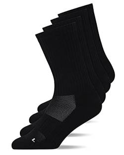 Snocks Unisex Hohe Laufsocken Gr. 39-42 I Atmungsaktive Sportsocken für Männer & Frauen I Low Sport Füßlinge für jede Sportart I Anti Blasen Schutz Sommer Socken I Schwarz von Snocks