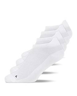 Snocks Unisex Kurze Running Socks Gr. 35-38 I Atmungsaktive Sportsocken für Männer & Frauen I Low Sport Füßlinge für jede Sportart I Anti Blasen Schutz Sommer Socken I Weiß von Snocks