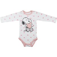 Snoopy Langarmwickelbody Snoopy Love Baby langarm Strampler Body Gr. 68 bis 92 von Snoopy