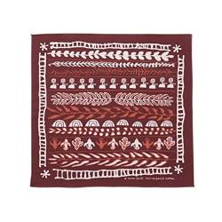 Snow Peak Unisex Og Cotton Nordic Bandana, Bordeaux, Einheitsgröße von Snow Peak