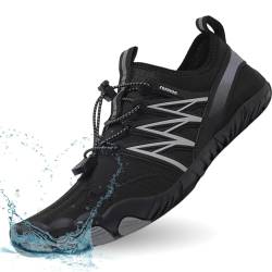 Snugeasy Barfußschuhe Damen Herren Wasserschuhe Leicht Badeschuhe Schnell Trocknend Traillaufschuhe Atmungsaktiv rutschfest Fitnessschuhe Aquaschuhe von Snugeasy