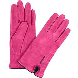 SNUGRUGS Damen-Handschuhe aus Wildleder mit Fleecefutter und Schleife, rose, Small von Snugrugs