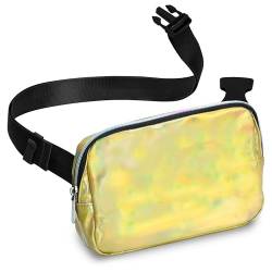 Gürteltasche - Rave - Mode - Holograhic Gold, Gold, One-Size, Bauchtasche von SoJourner Bags