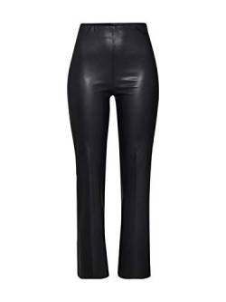 Soaked in Luxury Damen Slkaylee Pu Kickflare Hose, Schwarz, S Schlank von Soaked in Luxury