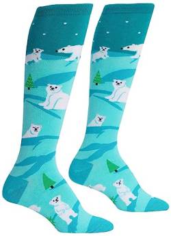 Sock It To Me Damen Kniestrümpfe - Polar Bear Stare (Größe 36-42) von Sock It To Me