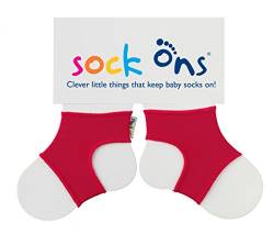 Sock Ons 90408.0 Sockenhalter Strumpfhalter, Small, 0-6 m, rot von Sock Ons