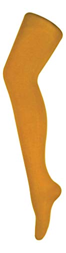 Sock Snob - Damen 80 den bunt strumpfhose blickdicht in 10 farbig (X Large 42-52", Mustard) von Sock Snob