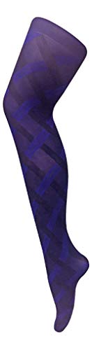 Sock Snob Damen-Strumpfhose, 80 Den, blickdicht, farbig, Kabel: Violett, One size von Sock Snob