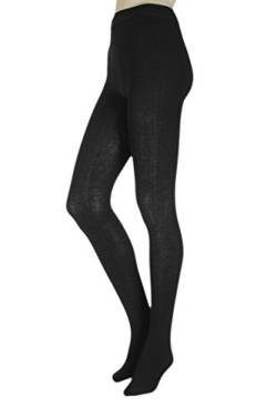 SockShop Damen 1 Paar innen angeraut Bambus Strumpfhose Schwarz Small/Medium von SockShop