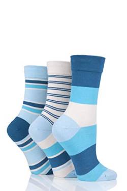 SockShop Damen Bambussocken mit Komfortbündchen Packung mit 3 Himmlisch 36-41 von SockShop