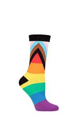 SockShop Herren und Damen Bambus Pride Socken Kollektion Packung 1 Fortschritt Pride 40-45 von SockShop