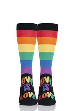 SockShop Herren und Damen Bambus Pride Socken Kollektion Packung 1 Love is Love 46-48 von SockShop