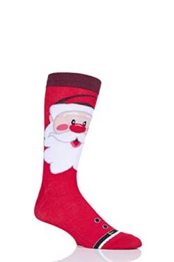 SockShop Lazy Panda Bambus Weihnachtssocken Packung 1, Weihnachtsmann (36-42) von SockShop