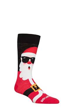 SockShop Lazy Panda Bambus Weihnachtssocken Packung 1 Ho Ho Yo Weihnachtsmann 36-42 von SockShop