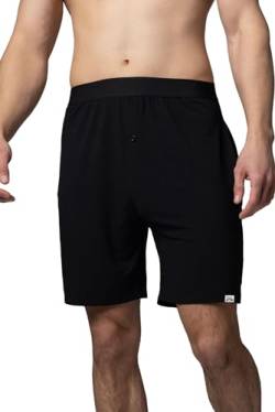 SockShop Lazy Panda Herren Loungewear-Auswahl aus Bambus Packung mit 1 Schwarz Kurze Hose XL von SockShop