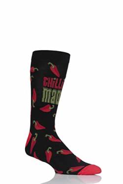 SockShop Lazy Panda Herren und Damen Bambus Spaß und Neuheit Socken Packung 1 Chili verrückt 46-48 von SockShop