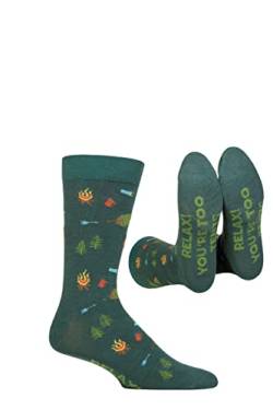 SockShop Lazy Panda Herren und Damen Bambus Spaß und Neuheit Socken Packung 1 Entspannen Sie sich zu Zelten 40-46 von SockShop