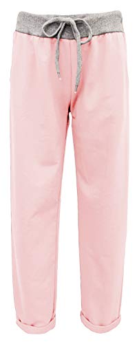 Damen Jogginghosen Uni Yogahosen Freizeithosen Sporthosen sommerliche Damenhosen (38-40, Rosa) von Sockenhimmel