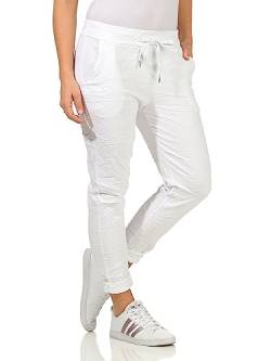 Damen Kordelzughose Sommerhose leichte Jeans (as3, Numeric, Numeric_42, Numeric_44, Regular, Regular, Weiß) von Sockenhimmel