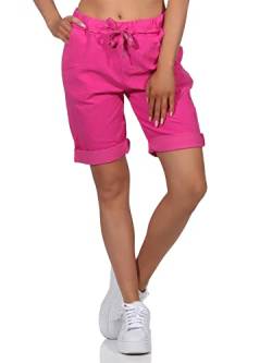 Kurze Damen Sommerhose Chino Shorts Jeans Bermuda (as3, Numeric, Numeric_40, Numeric_42, Regular, Regular, Pink) von Sockenhimmel