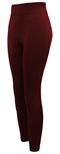 Sockenhimmel 2X High Waist Leggings Damen blickdichte Thermoleggings Winter - Sport - Leggings (Bordeaux/Schwarz, 44-46) von Sockenhimmel