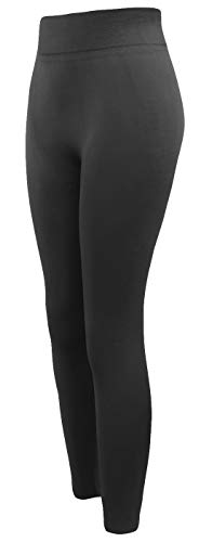 Sockenhimmel 2X High Waist Leggings Damen blickdichte Thermoleggings Winter - Sport - Leggings (Grau/Schwarz, 46-48) von Sockenhimmel