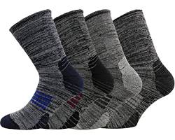 Sockenhimmel Herren Thermosocken ohne Gummi 4 Paar warme Wintersocken Arbeitssocken mit Innenplüsch (39-42, Mehrfarbig) von Sockenhimmel