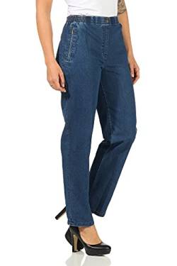 Sockenhimmel Jeans Hosen Damen leichte Stretchhose elastische Jeanshose Denim Kurzgrößen Seniorenhose Kurhose mit Gummibund und Taschen (19, Blau, Numeric_36) von Sockenhimmel