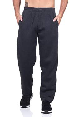 Sockenhimmel Thermo Jogginghose für Männer gefütterte Basic Jogger Sporthose warme Freizeithose Winter Sweathose M - 3XL (2XL, Schwarz) von Sockenhimmel