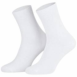 10 Paar Socken weiss Baumwolle 39-42 von Sockenversandhandel.de