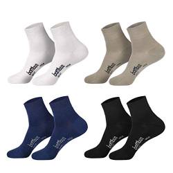 6 Paar Bambus Socken für Sie und Ihn - (weiss, 39-42) von Sockenversandhandel.de