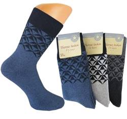 Damen Jungen Mädchen Socken I Wintersocken (6 Paar) Damen Mädchen Socken Vollfrottee I für Schule, Freizeit und Arbeit I Bettsocken warm I dick I Norweger 35-38 von Sockenversandhandel.de