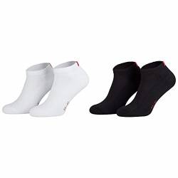 Sockenversandhandel.de Sportsneaker/Füßlinge (3 Paar) gepolsterte Frotteesohle Sportsocken Herren & Damen Kurzsocken Quarter schwarz 43-46 von Sockenversandhandel.de