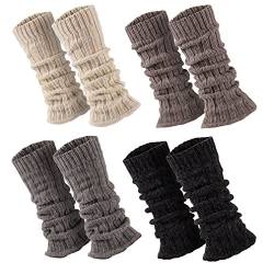 1 Paar Stulpen Damen Teens Grobstrick Legwarmers mit Alpakawolle Weich u. Warm ca. 30-36 cm lang, in Weiss, Hellgrau, Anthrazit, Taupe, Einheitsgröße, Hellgrau, Einheitsgröße von Sockenversandhandel