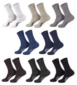 12 Paar weiche Bambus Socken für Sie und Ihn -- Schwarz, 39-42 von Sockenversandhandel