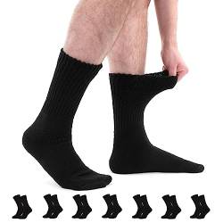 5 Paar TENNISSOCKEN SPORTSOCKEN- (43-46 / 5 Paar, Schwarz) von Sockenversandhandel