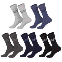 Jeanssocken (10 Paar) Herrensocken I Jungensocken I Anzugsocken I Socken I Baumwolle I Farbig I 39-42 I Gemusterte Strümpfe 39-42 (6527) von Sockenversandhandel