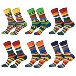 Sockenversandhandel Damen Jungen Mädchen Socken (6 Paar) bunt 35-38 Ringel von Sockenversandhandel